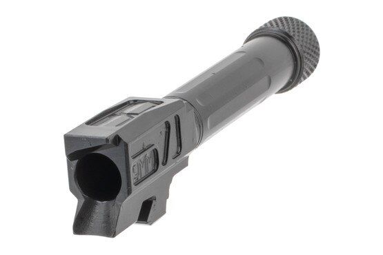 Faxon Firearms threaded fluted Glock 43 barrel with black nitride finish